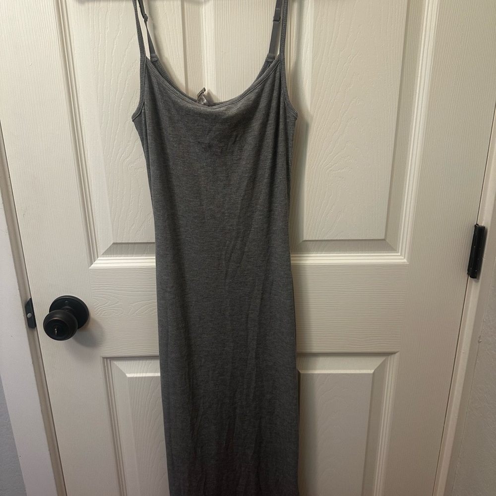 SKIMS Grey Maxi Lounge Dress NWT